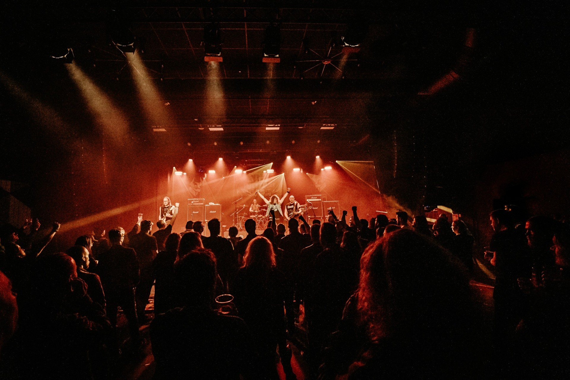 Steel Inferno performing live on stage in Copenhagen